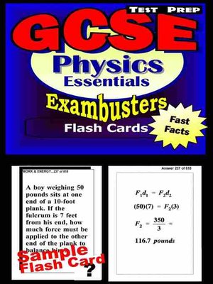 cover image of GCSE Physics Test Prep Review - Exambusters Flash Cards